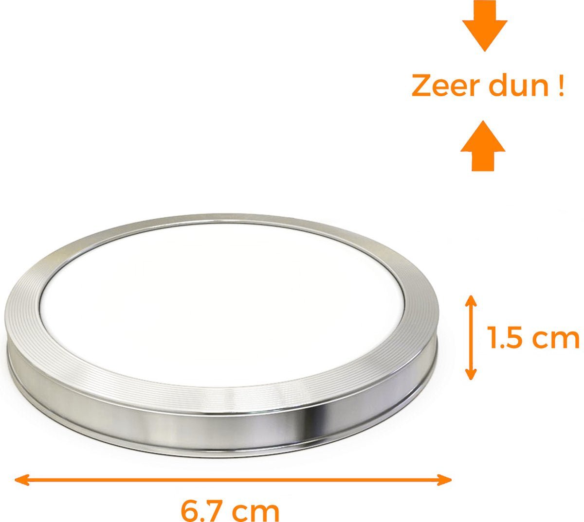 EMOS Exclusieve Inbouwspots LED Downlight 5W, 500 Lumen, 3000K Warm Wit | Set Van 12 Spotjes IP54 Waterdicht, Voor Binnen en Buiten | 230V, Rond, Ultravlak, Zilver EMOS Exclusieve Inbouwspots LED Downlight 5W, 500 Lumen, 3000K Warm Wit | Set Van 12 Spotjes IP54 Waterdicht, Voor Binnen en Buiten | 230V, Rond, Ultravlak, Zilver